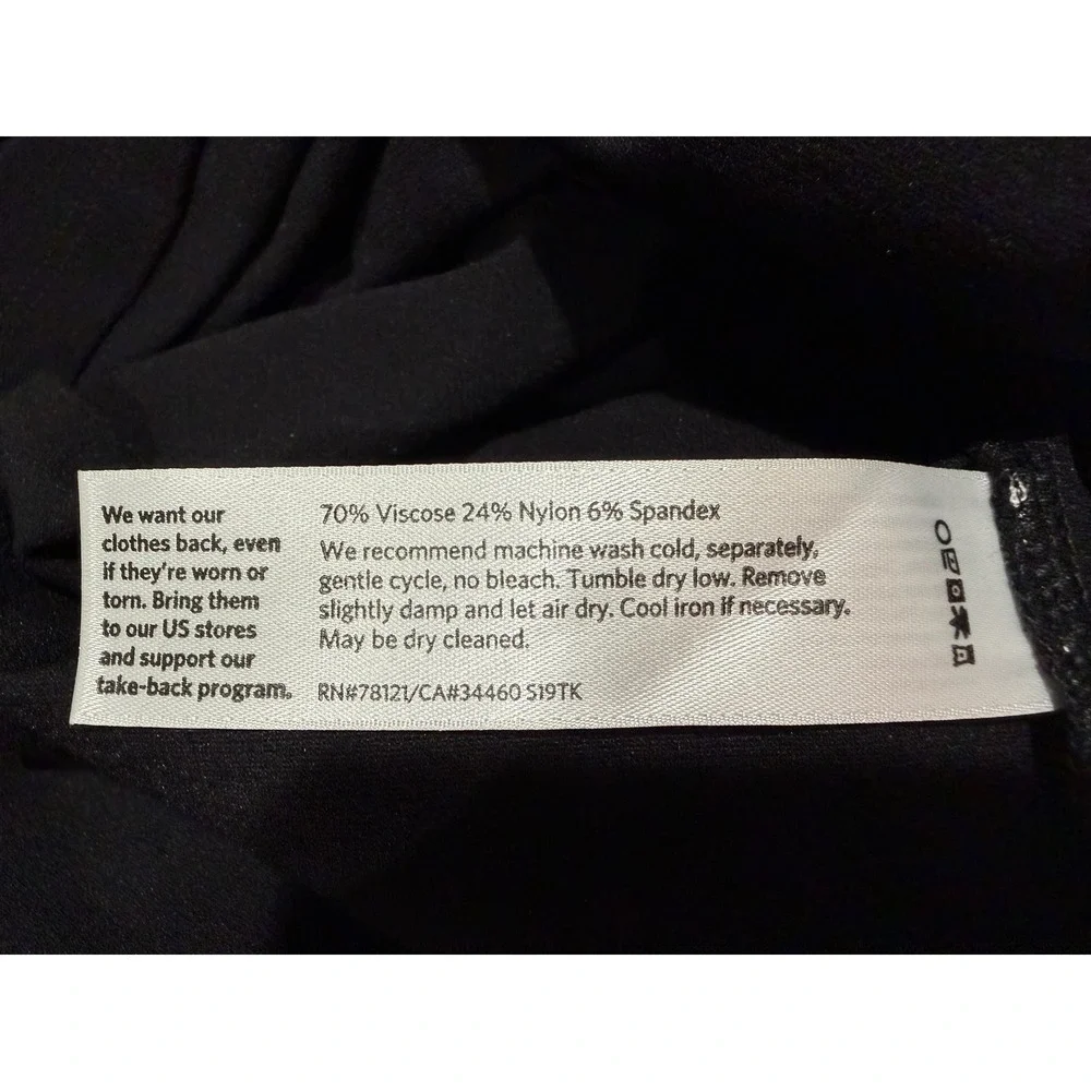 Eileen Fisher Woman Black Washable Stretch Crepe Pencil Skirt Plus Size 3X NEW